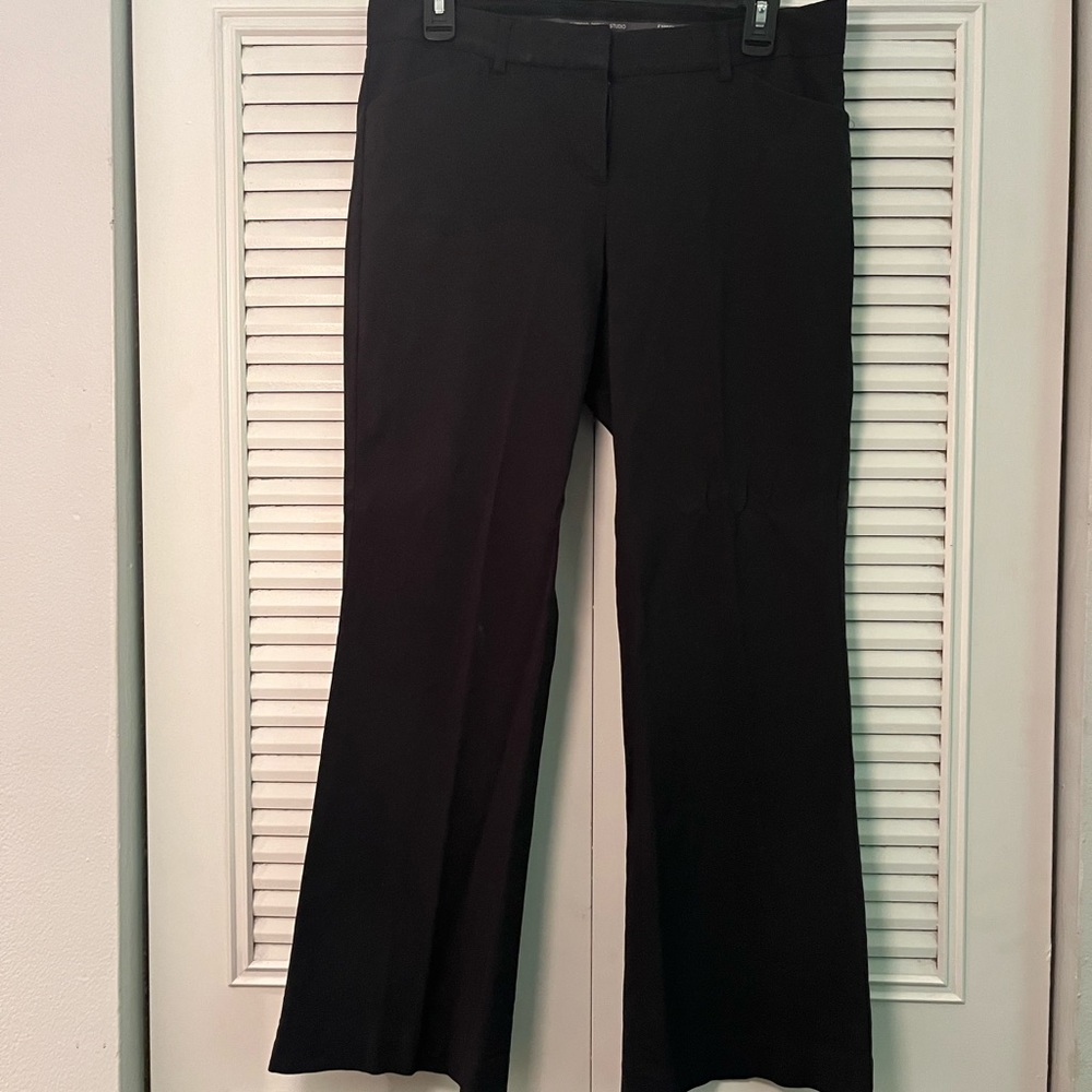 Black Express Editor Bootcut Pants